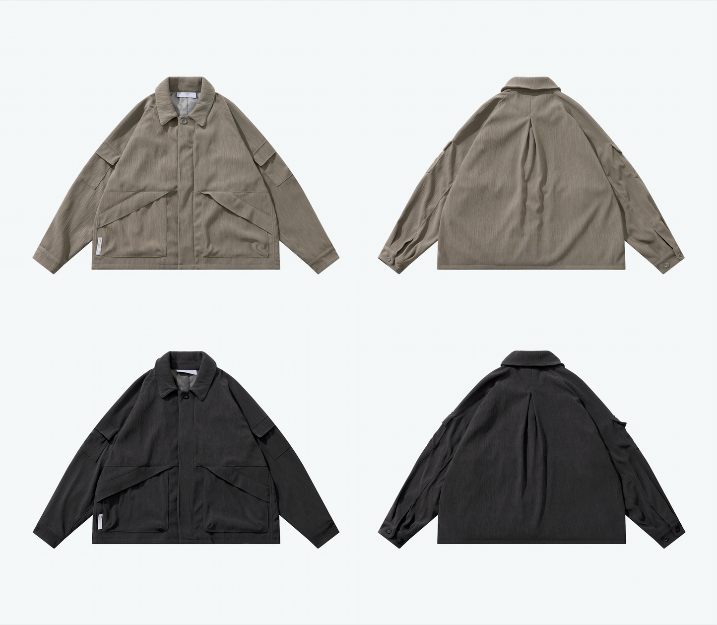 
                  
                    Pleats Field Jacket dark grey【M23-46DG】
                  
                