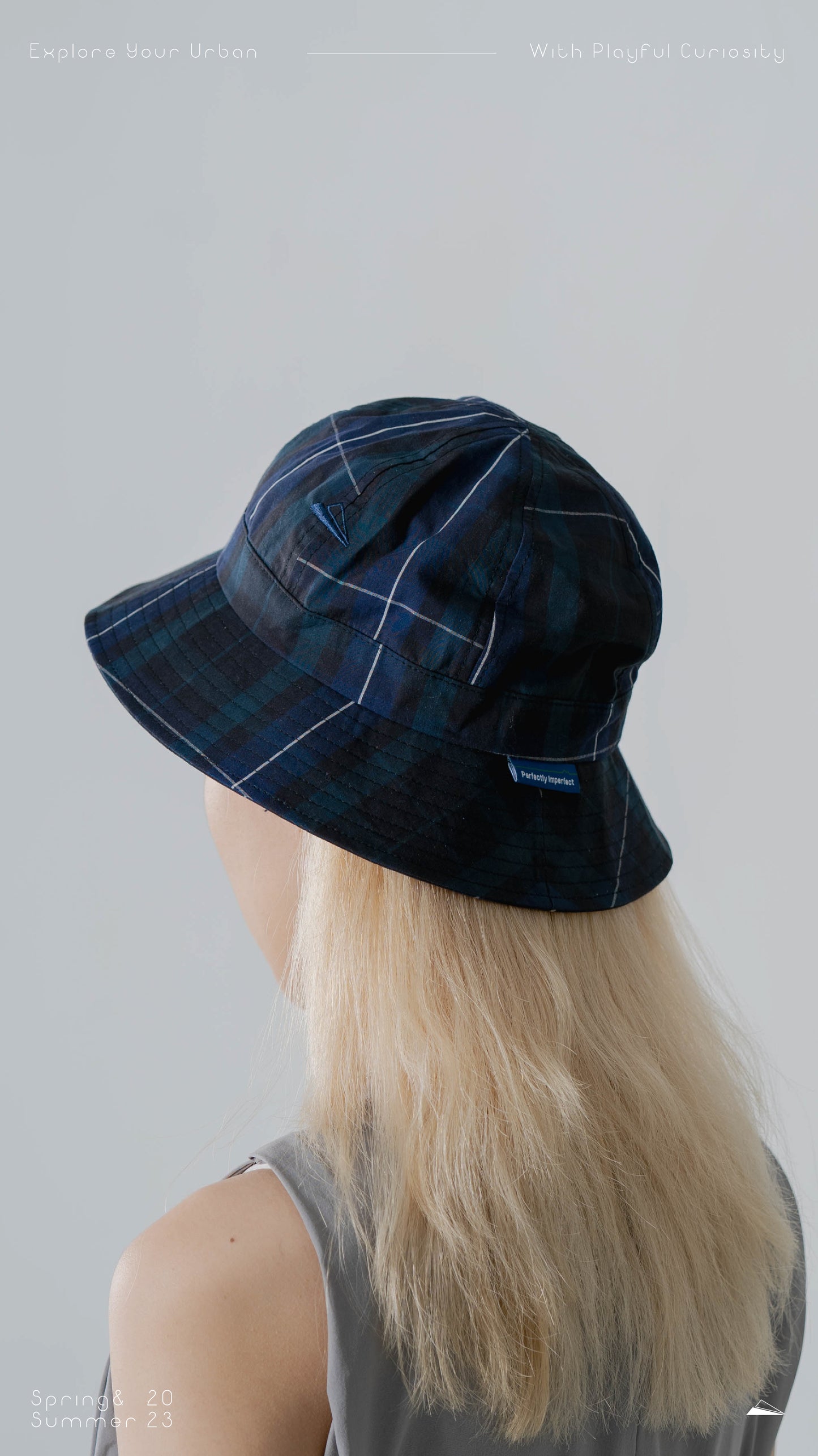 
                  
                    Madras Checker Bucket Hat navy【M23-acc001ny】
                  
                