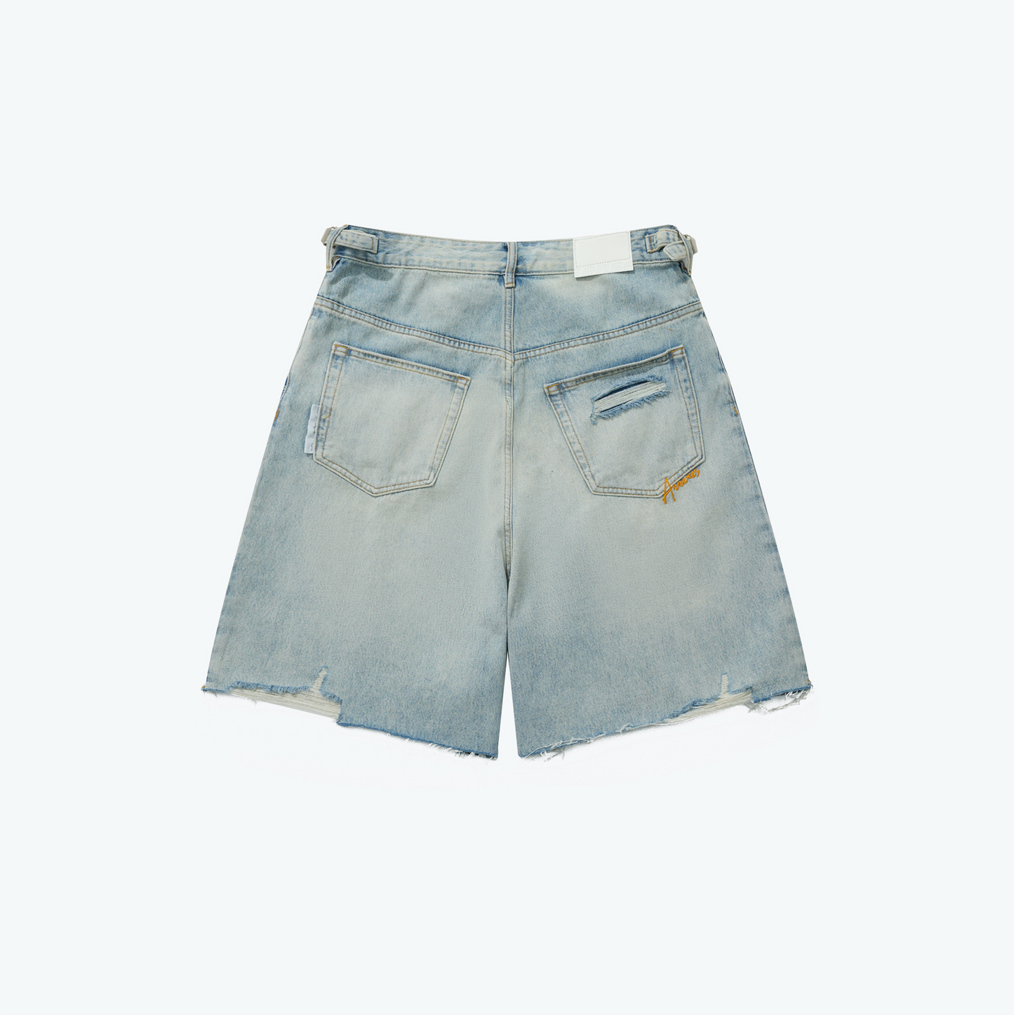 
                  
                    Destoryed Denim Shorts Blue【M24-04BL】
                  
                