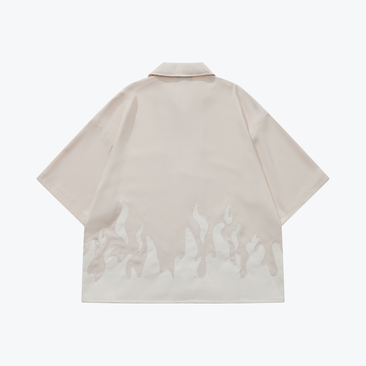 
                  
                    Flame Patch Collar Shirt Buff【M24-36BU】
                  
                