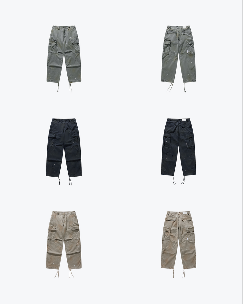 
                  
                    Heavy Dirty Wash Cargo Pants Agate Green【M24-18GN】
                  
                