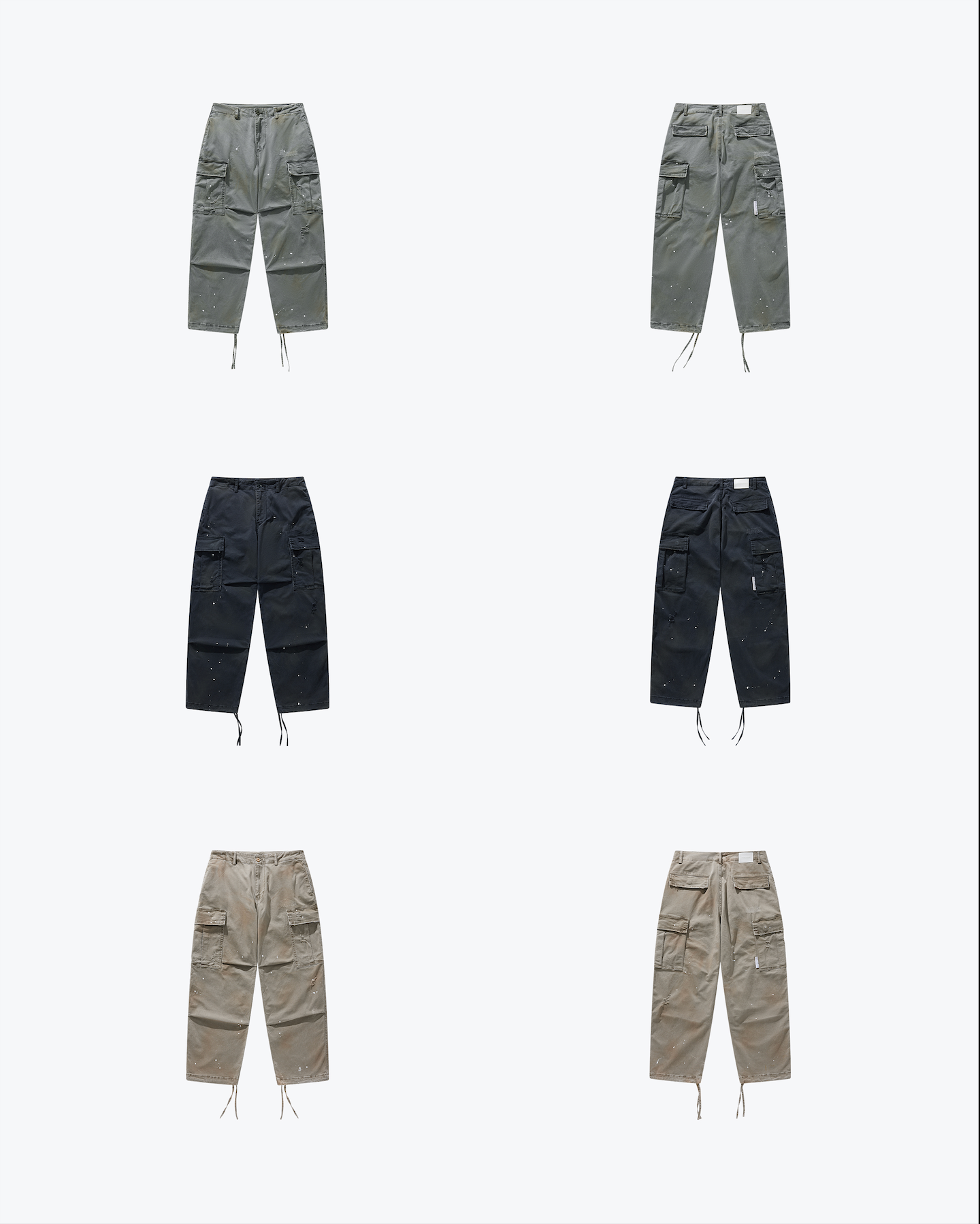 
                  
                    Heavy Dirty Wash Cargo Pants Agate Green【M24-18GN】
                  
                