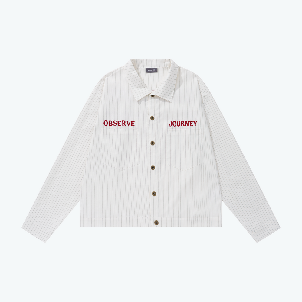 
                  
                    Stripe Patch Worker Jacket White【M24-40WH】
                  
                