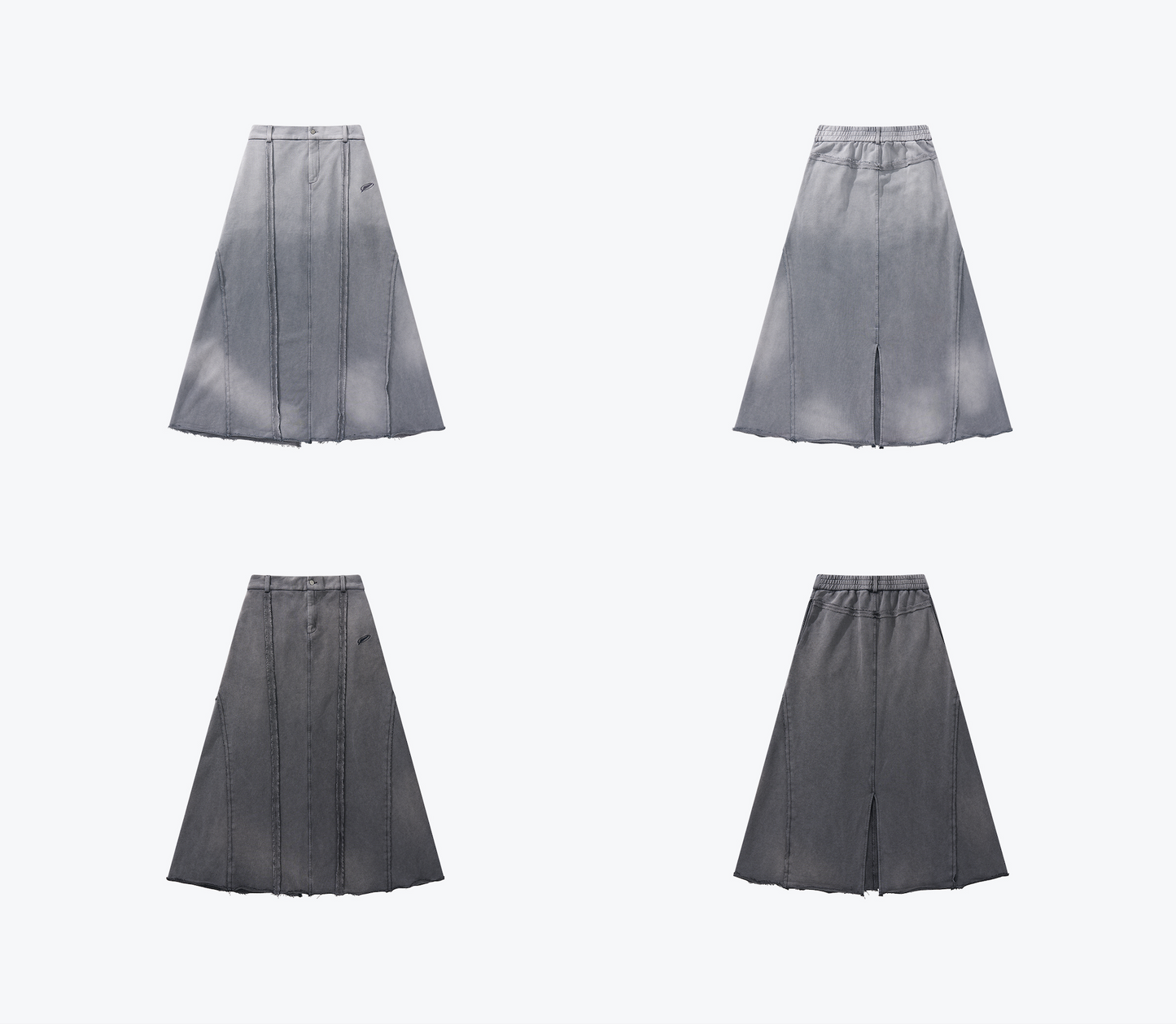 
                  
                    Mermaid Slit Sweat Skirt Steel Grey【L24-51SG】
                  
                