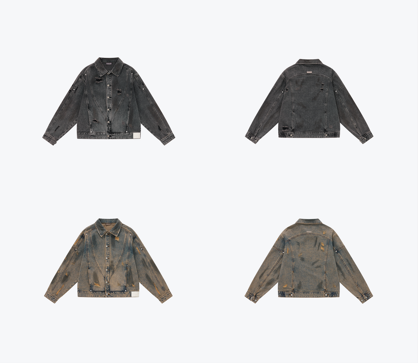 
                  
                    Cropped Fit Denim Jacket Mid Blue【L24-54MB】
                  
                