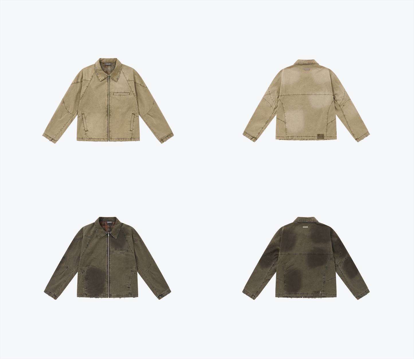 
                  
                    Faded Biker Jacket Khaki Light【M24-46KL】
                  
                