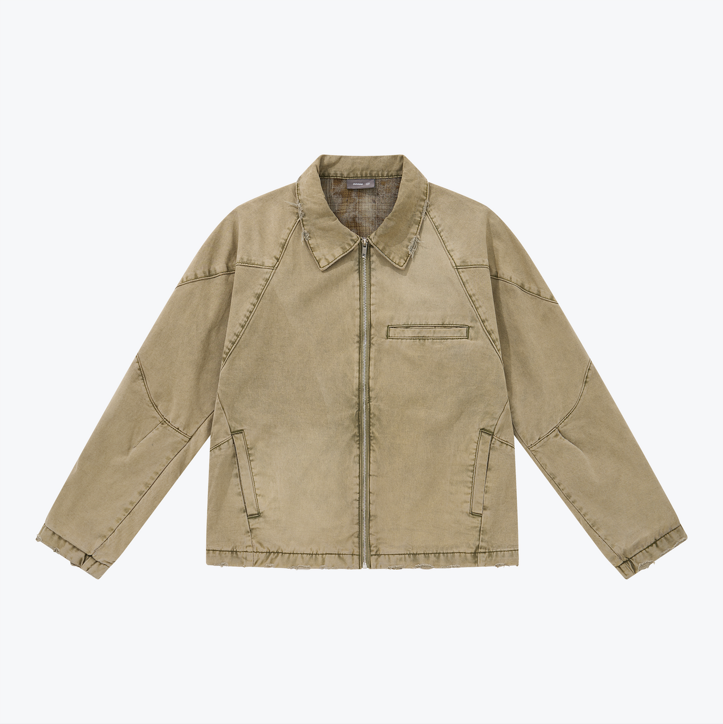 
                  
                    Faded Biker Jacket Khaki Light【M24-46KL】
                  
                