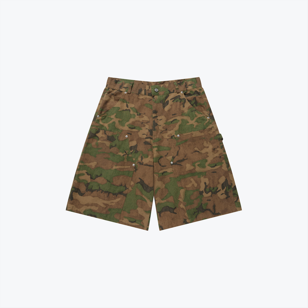 Double Knee Camo Shorts Jungle【M25-02JG】
