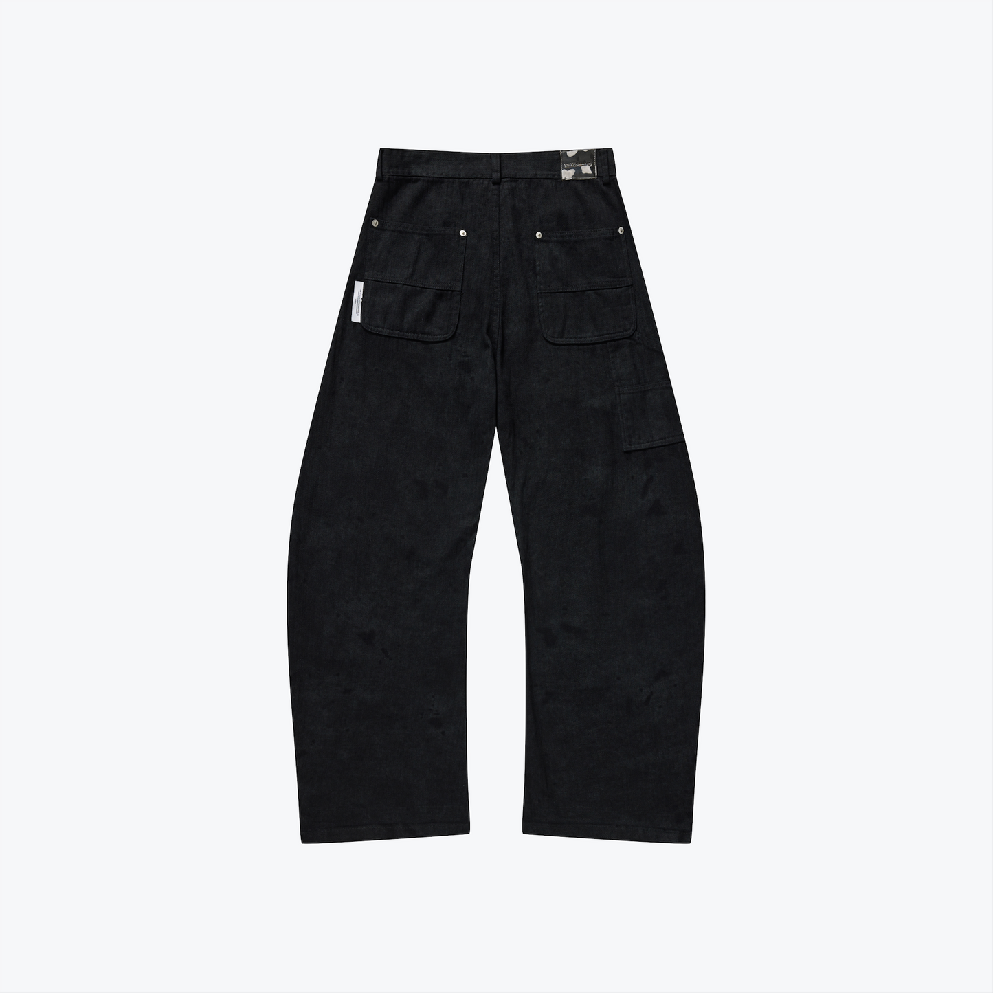 
                  
                    Curved Leg Trousers Dull Black【M25-30DB】
                  
                