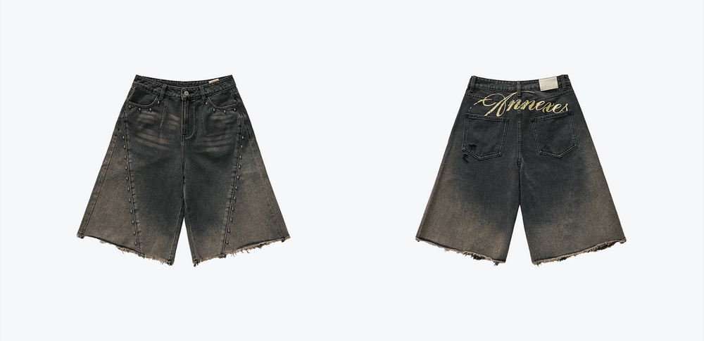 
                  
                    Twist Amphibole Jorts Charcoal【L25-20CH】
                  
                