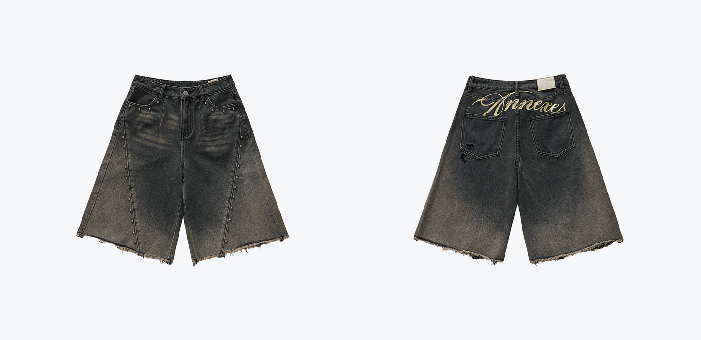 
                  
                    Twist Amphibole Jorts Charcoal【L25-20CH】
                  
                