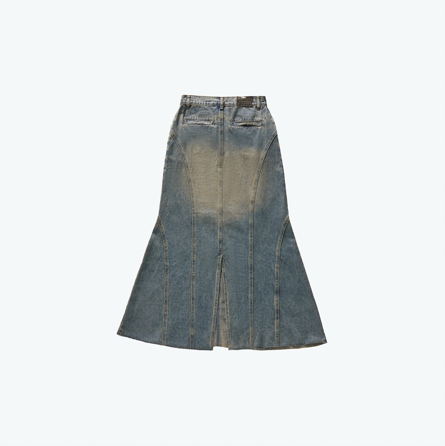 
                  
                    Twist Hole Denim Mermaid Skirt Light Indigo【L24-56LI】
                  
                