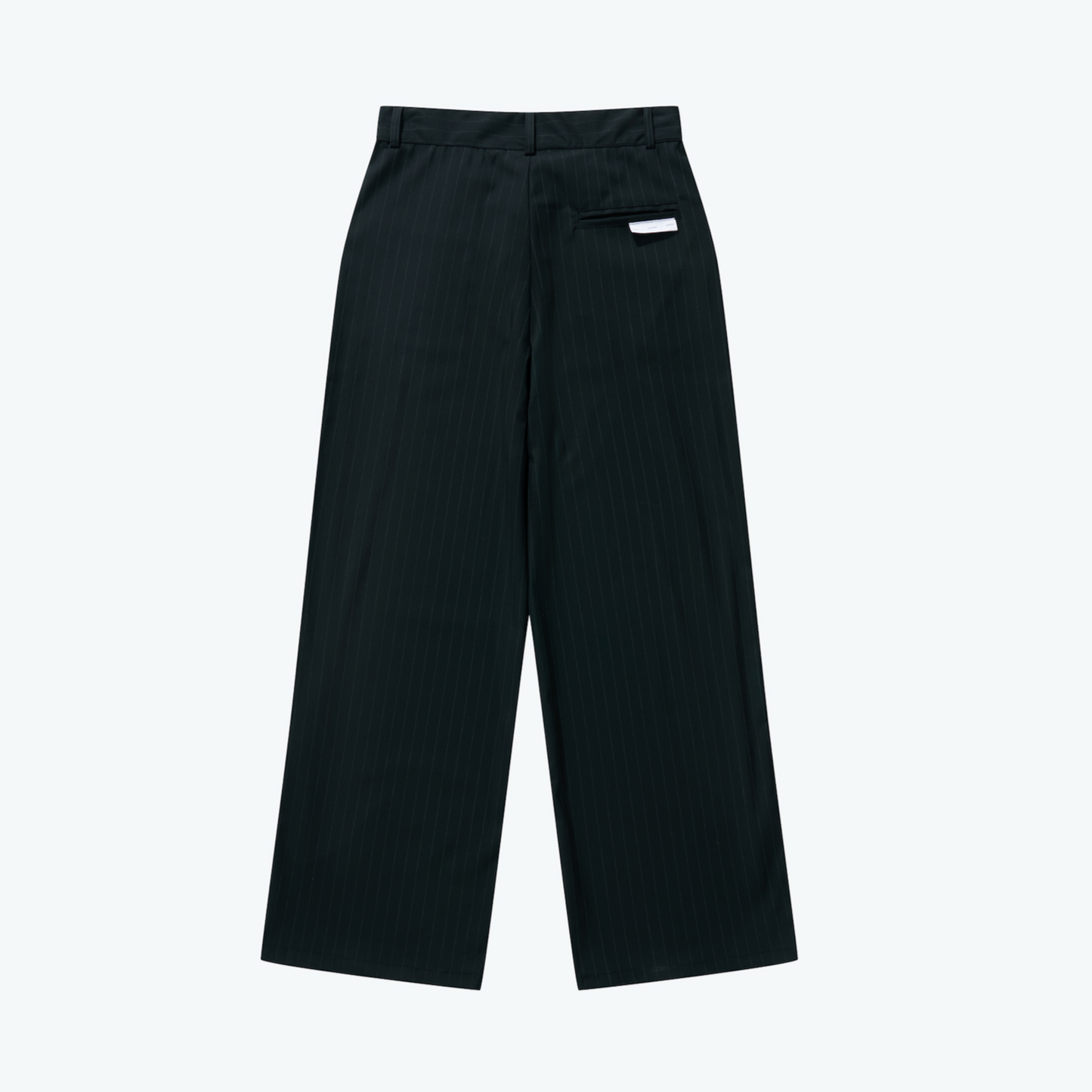 
                  
                    Pleated Dark Stripe Wide Trousers Black 【M25-11BK】
                  
                
