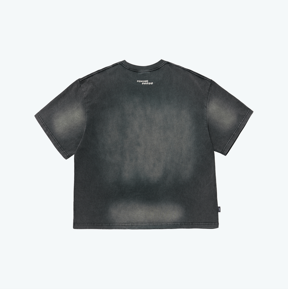 
                  
                    Washed Boxy Cut SS Coal Black【SNExFM-T01CB】
                  
                