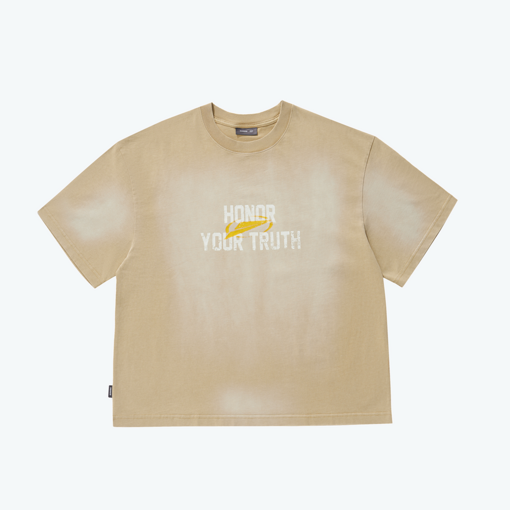 Washed Boxy Cut SS Clay【SNExFM-T01CL】