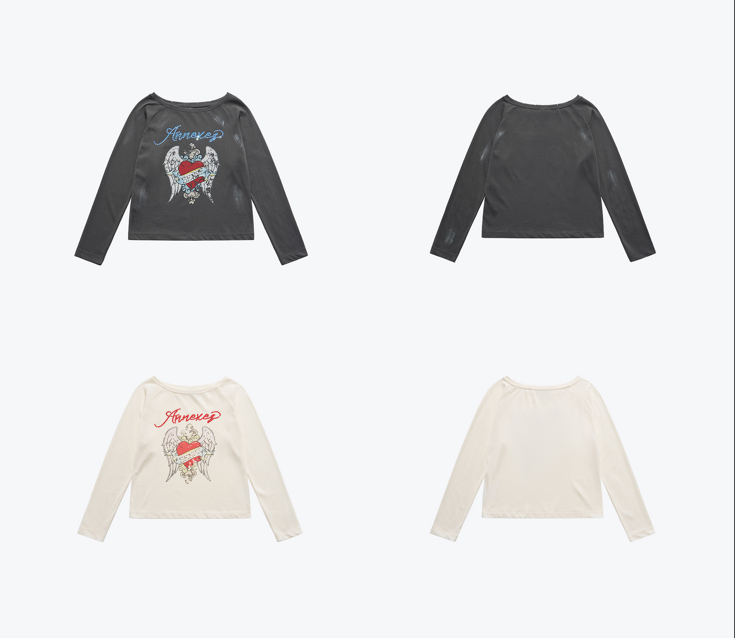 
                  
                    Wings Off-Shoulder Tee Grey【L25-T12GY】
                  
                