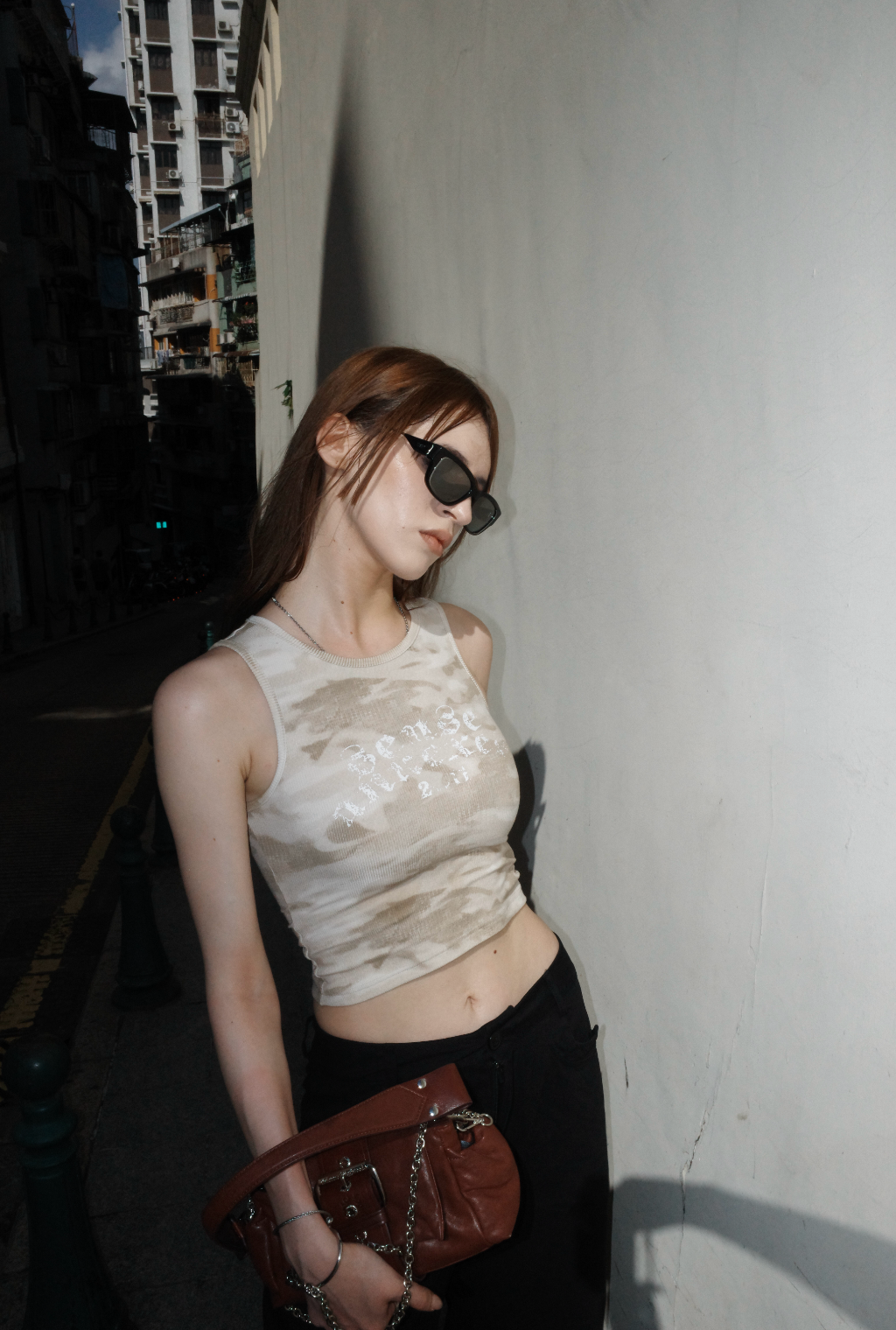 
                  
                    Ribbed Jersey Tank Top Khaki【L26-T01KA】
                  
                