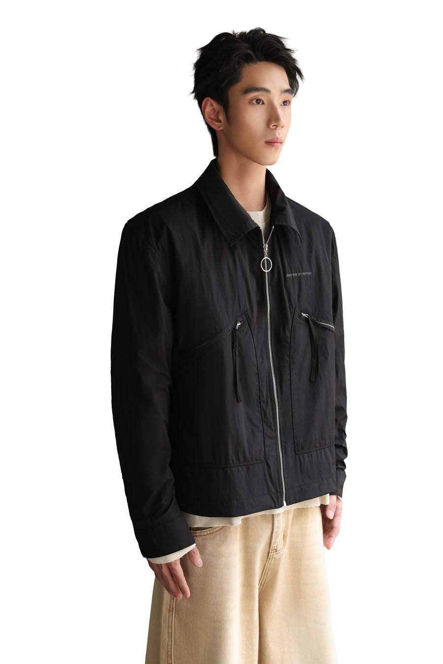 
                  
                    Nylon Flight Jacket Black【M26-28BK】
                  
                