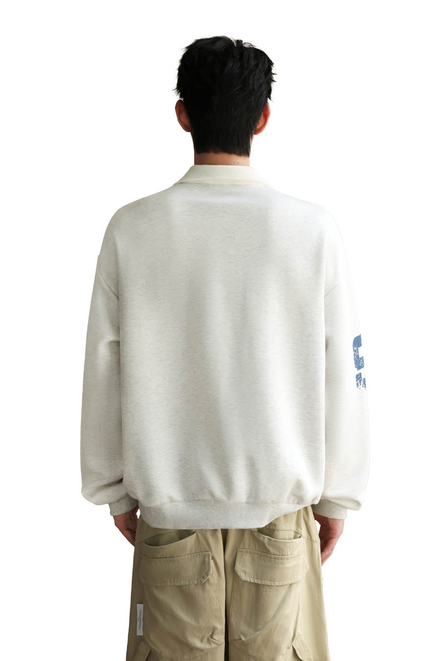 
                  
                    Collegiate Polo Sweat Shirt Grey【M26-23GY】
                  
                