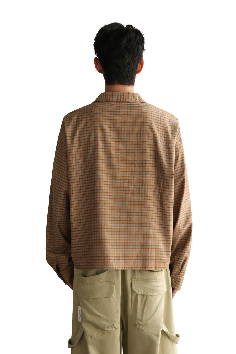 
                  
                    Boxy Crop Checker Jacket Brown【M26-25BR】
                  
                