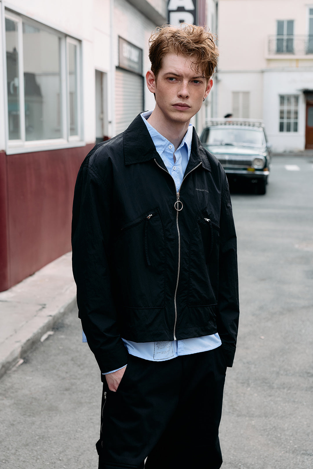 
                  
                    Nylon Flight Jacket Black【M26-28BK】
                  
                