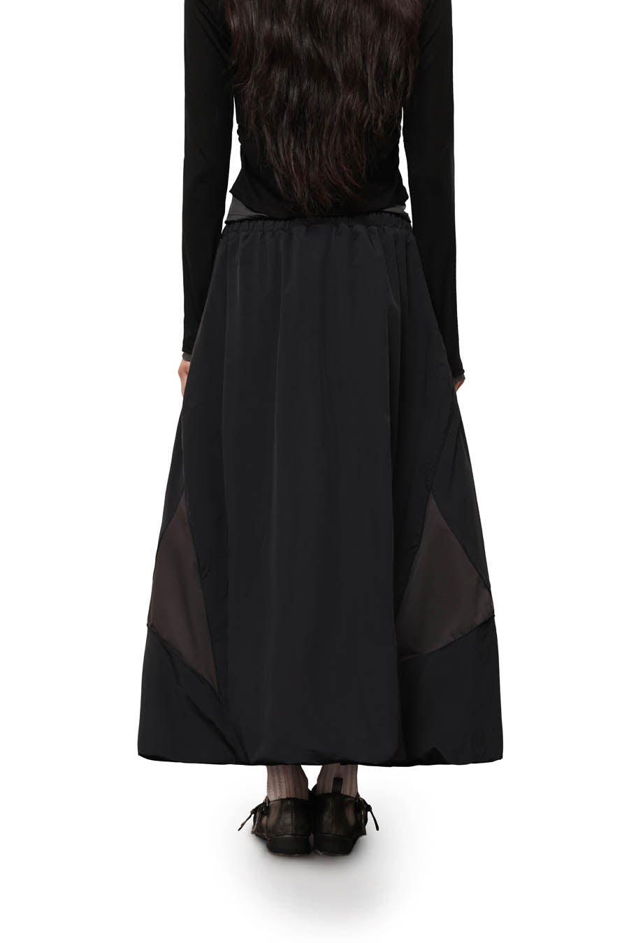 
                  
                    Parachute Drawstring Parachute Skirt Black【L26-30BK】
                  
                