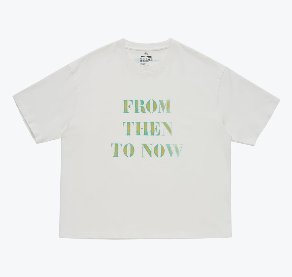 Wash Fade Slogan SS White【SENXTM-T01WH】
