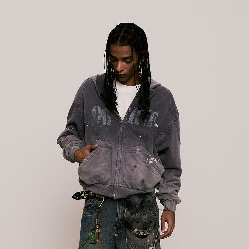 
                  
                    Sulfur Dye Wash Zip Jacket Acid Blue【M25-52AB】
                  
                