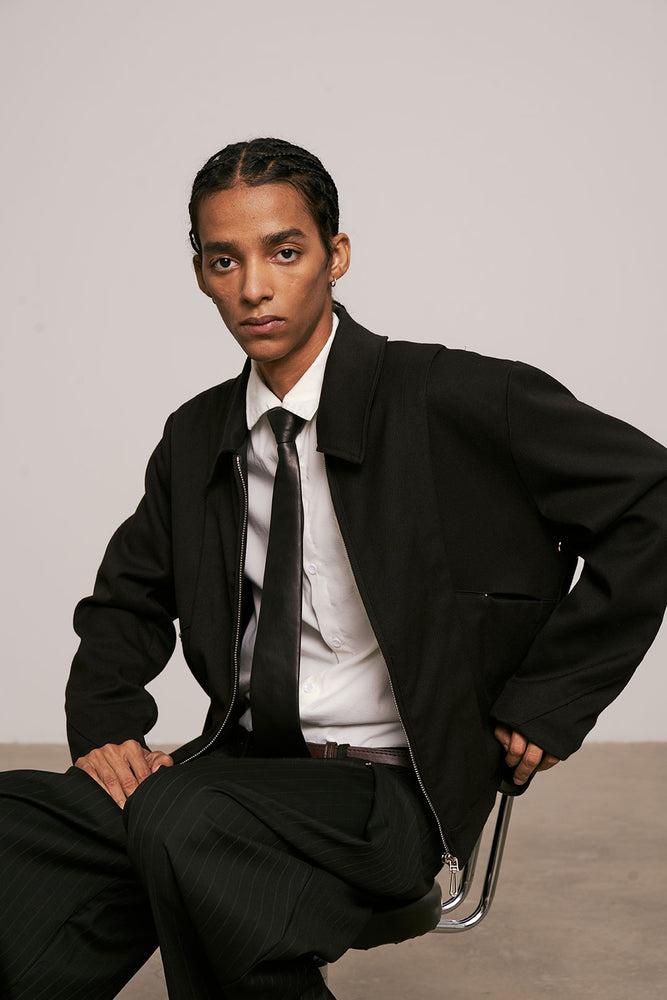 
                  
                    Beaver Zip Short Jacket Black【M25-54BK】
                  
                