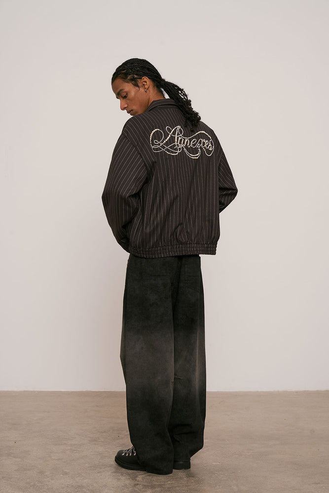 
                  
                    Pearl Stripe Jacket Black【M25-50BK】
                  
                