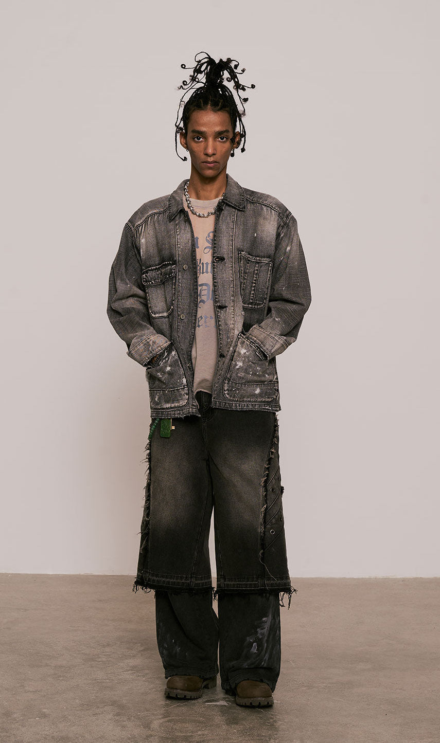 
                  
                    Ageing Coverall Jacket Black【M25-51BK】
                  
                