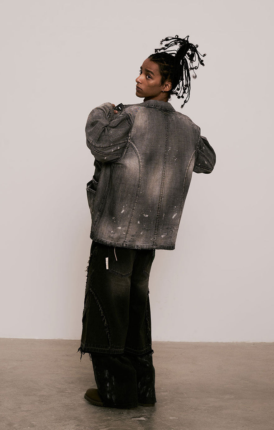 
                  
                    Ageing Coverall Jacket Black【M25-51BK】
                  
                