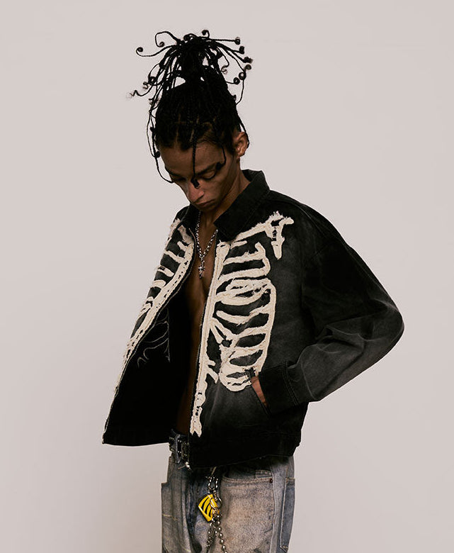 
                  
                    Bone Patch Sulfur Dye Jacket Coal Black【M25-48CB】
                  
                