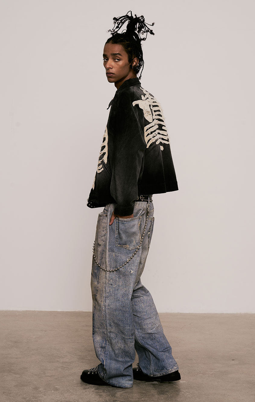 
                  
                    Bone Patch Sulfur Dye Jacket Coal Black【M25-48CB】
                  
                