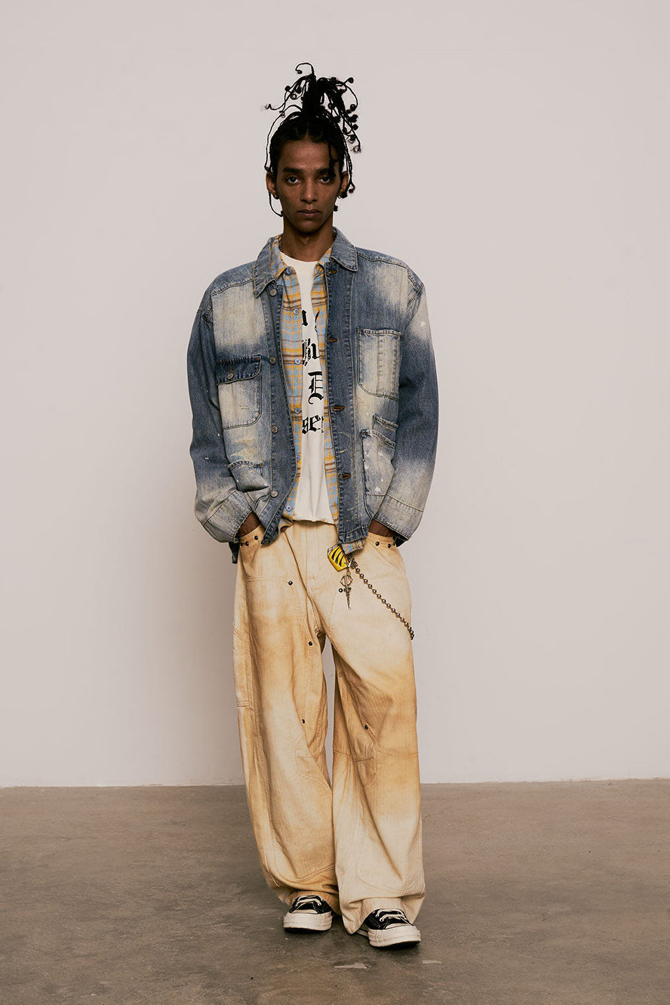 
                  
                    Ageing Coverall Jacket  Blue【M25-51BL】
                  
                