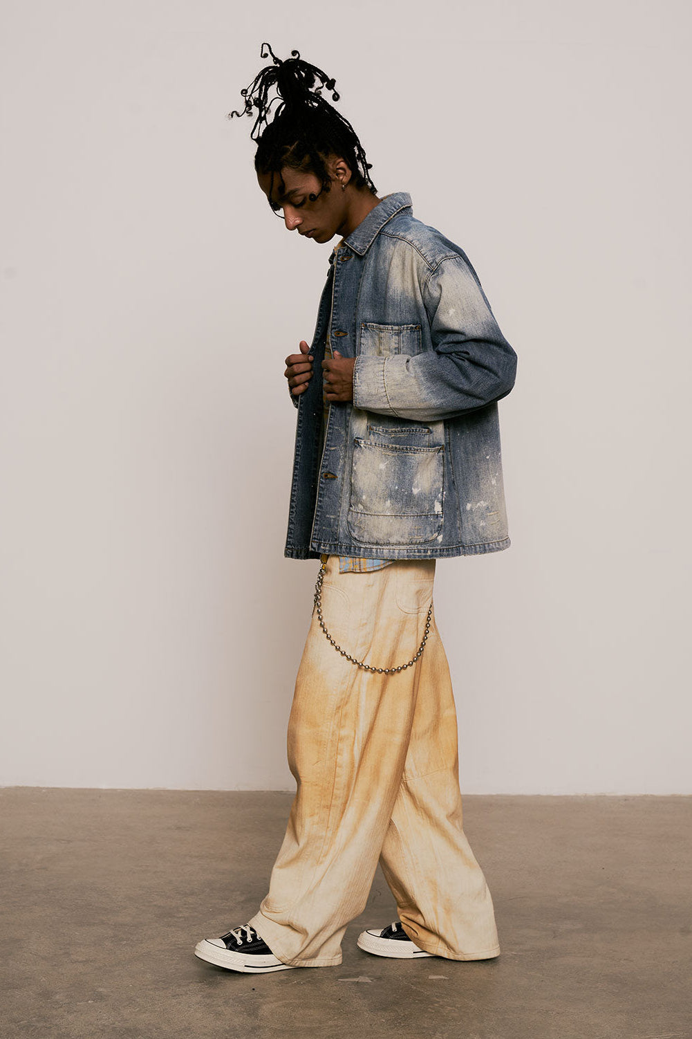 
                  
                    Sulfur Faded Double Knee Ivory【M25-44IY】
                  
                