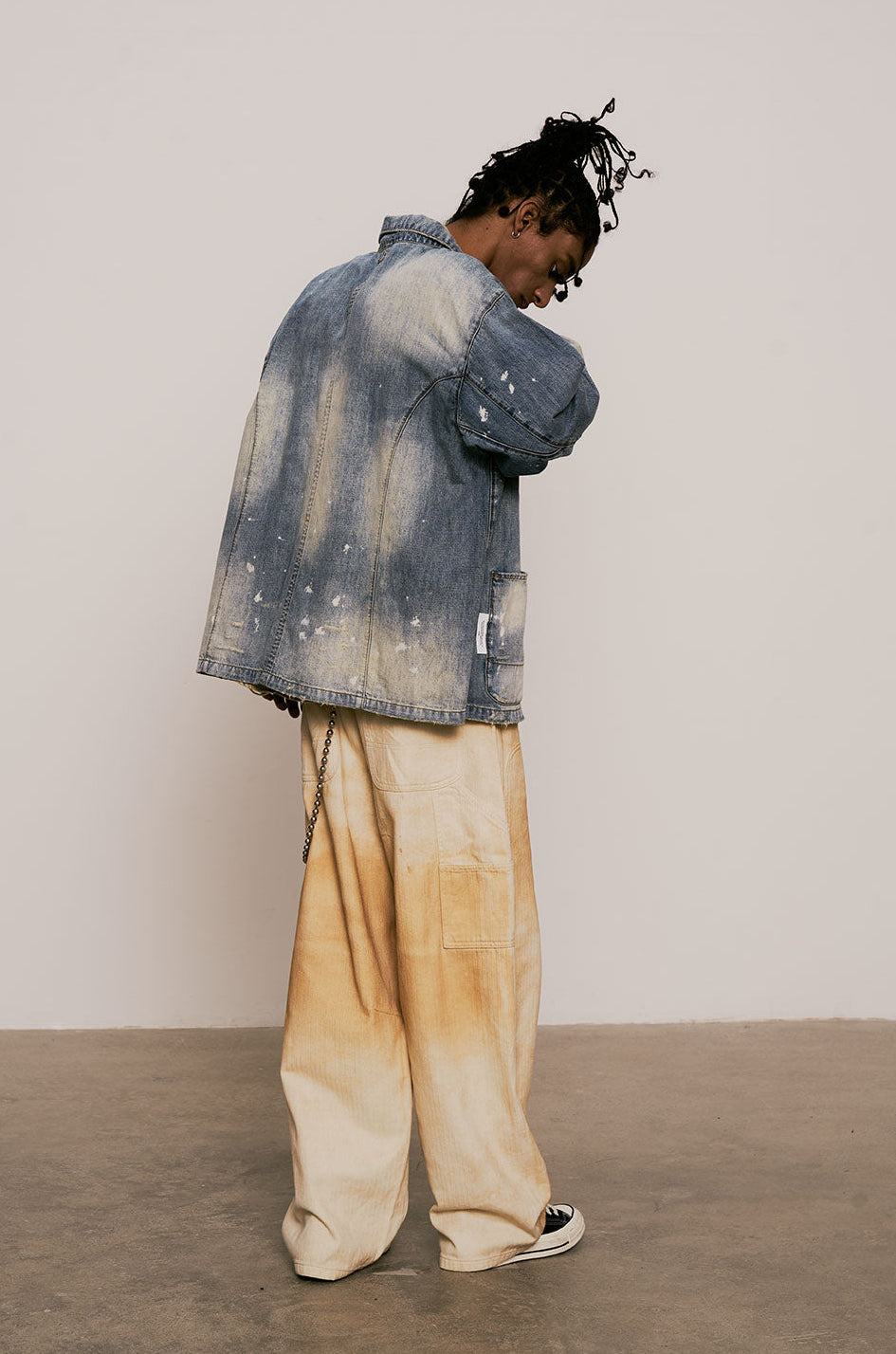 
                  
                    Ageing Coverall Jacket  Blue【M25-51BL】
                  
                