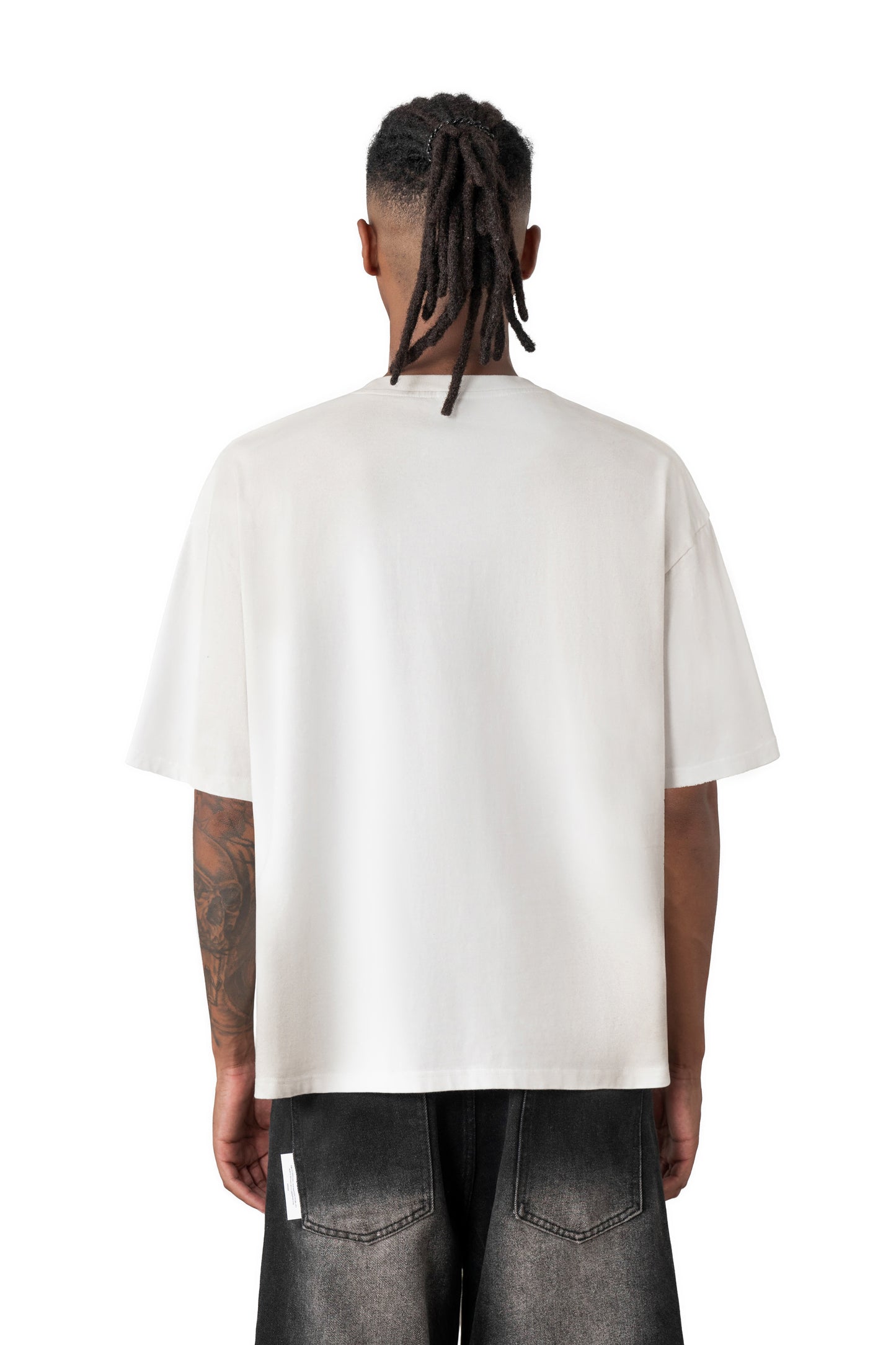 
                  
                    Washed Fade Slogan SS White【M26-T09WH】
                  
                