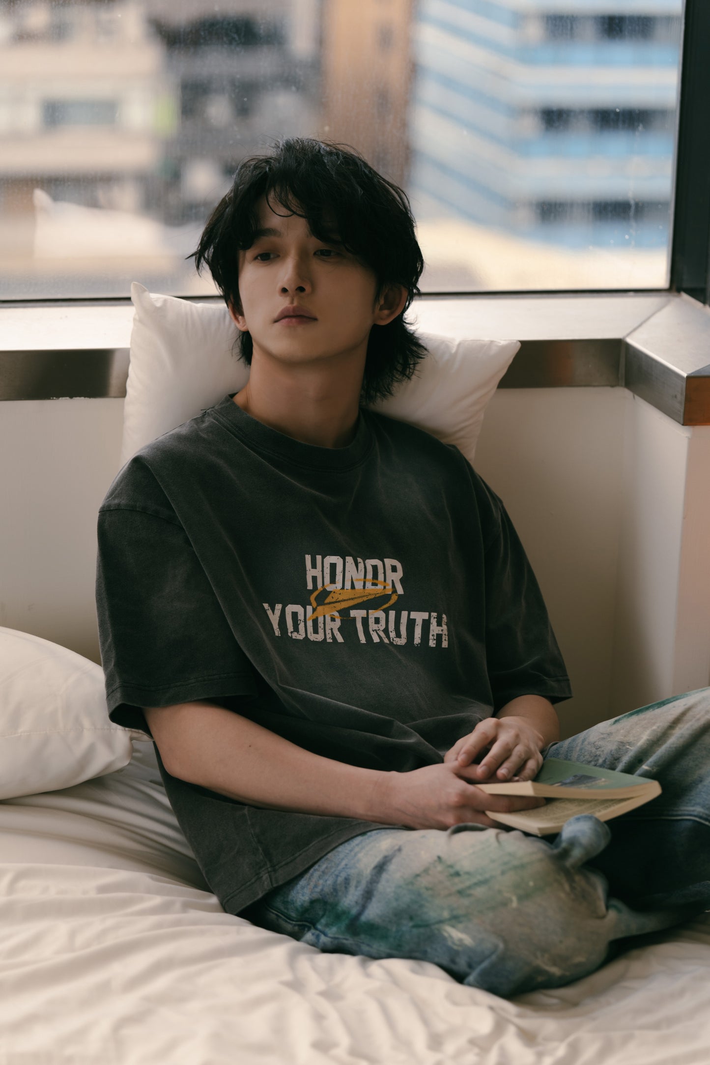 
                  
                    Washed Boxy Cut SS Coal Black【SNExFM-T01CB】
                  
                
