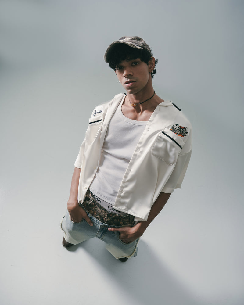 
                  
                    Fire Dice Bowling Shirt Cream【M25-12CM】
                  
                