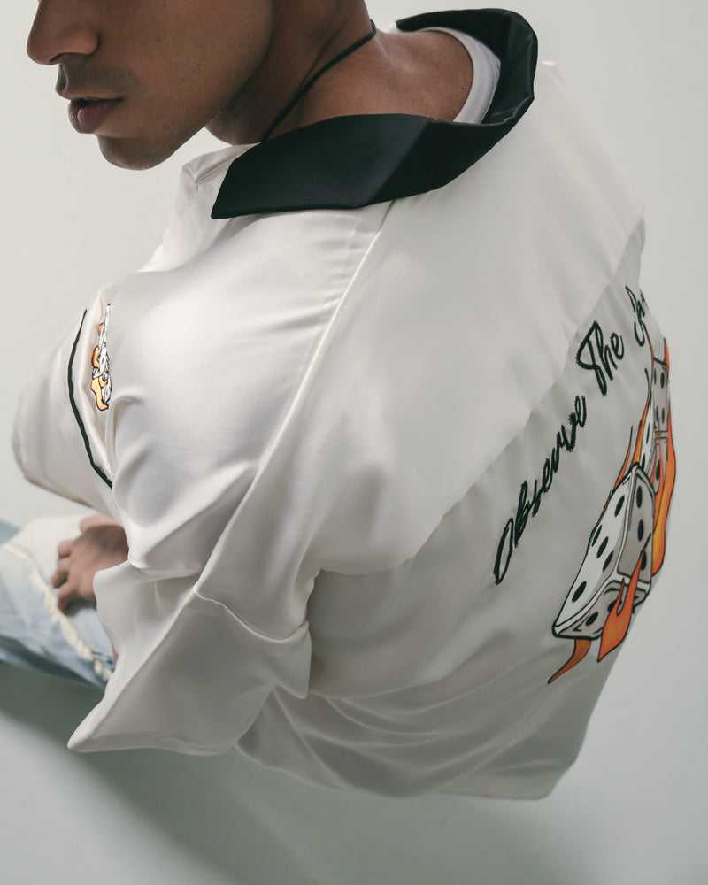
                  
                    Fire Dice Bowling Shirt Cream【M25-12CM】
                  
                