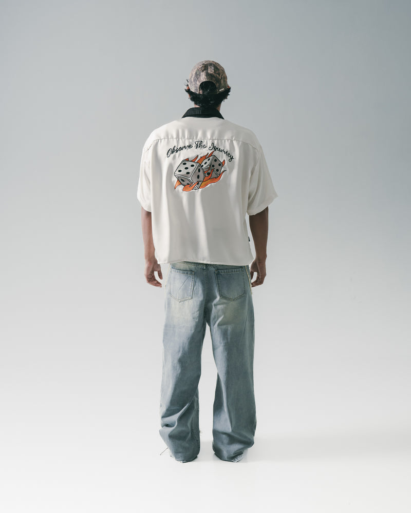 
                  
                    Fire Dice Bowling Shirt Cream【M25-12CM】
                  
                