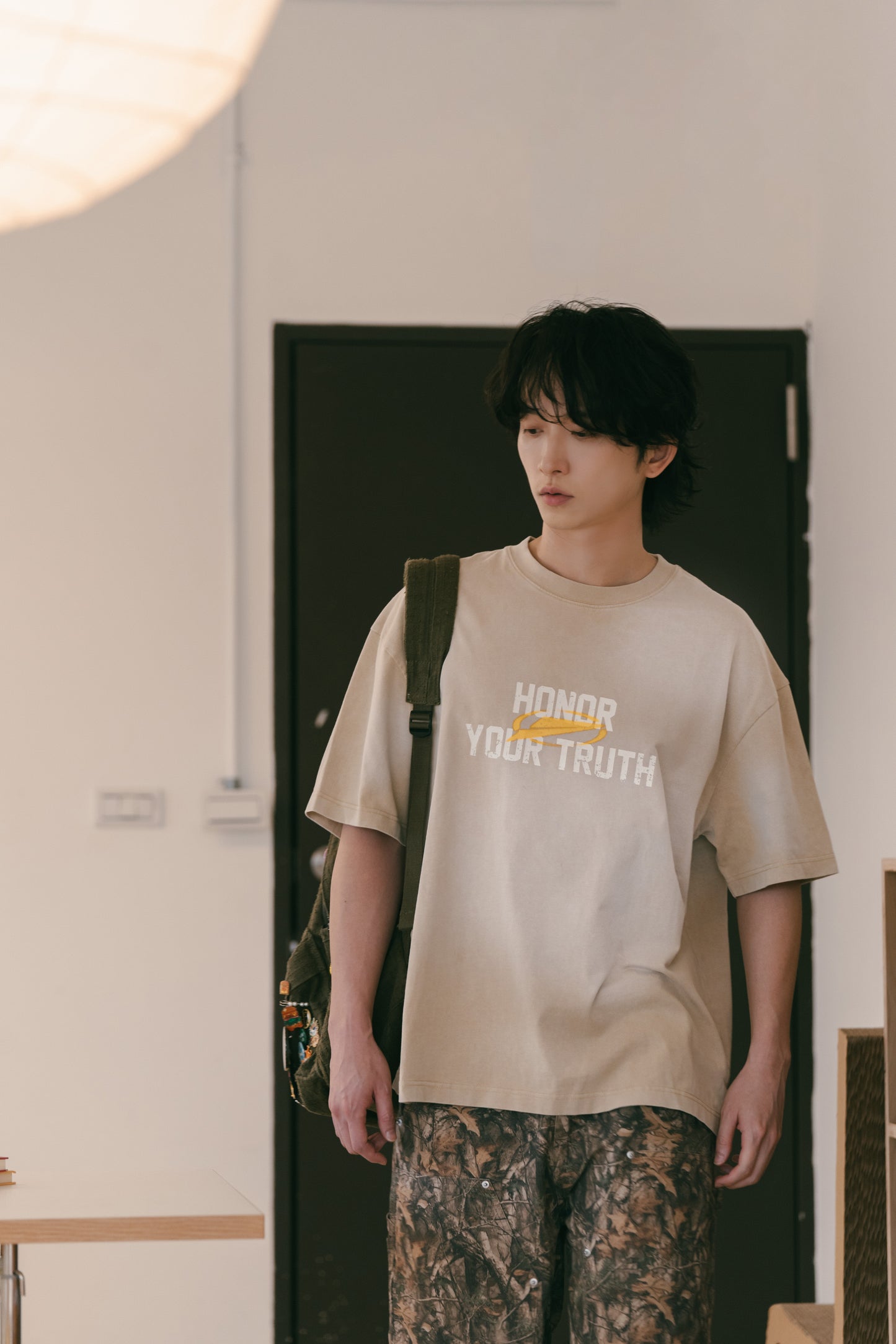 
                  
                    Washed Boxy Cut SS Clay【SNExFM-T01CL】
                  
                