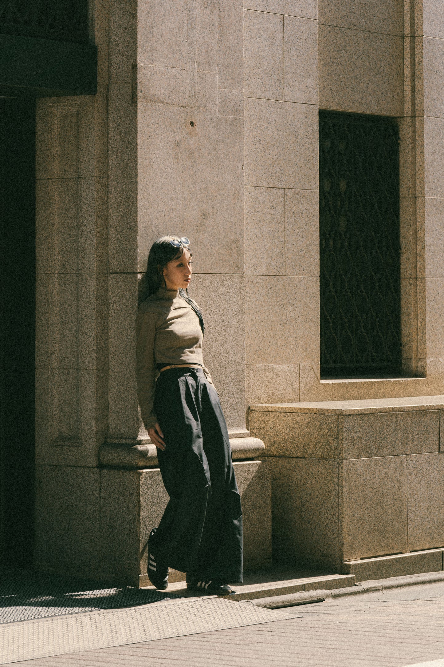 
                  
                    Ruched Long Wide Trousers Steel Grey【L24-45SG】
                  
                