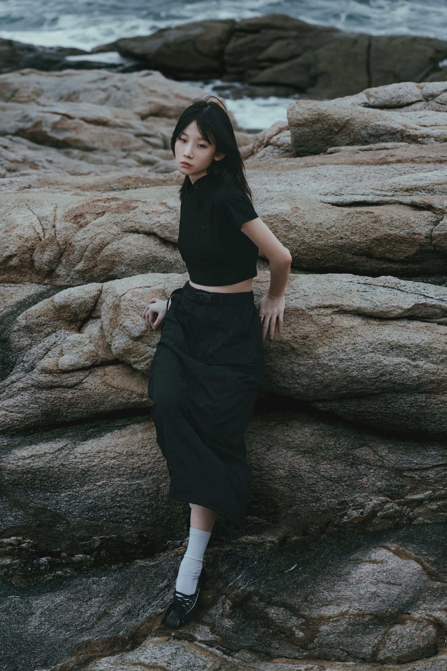 
                  
                    octo gambol x sense Zip Cropped Top Black【S25-OS-WT1BK】
                  
                