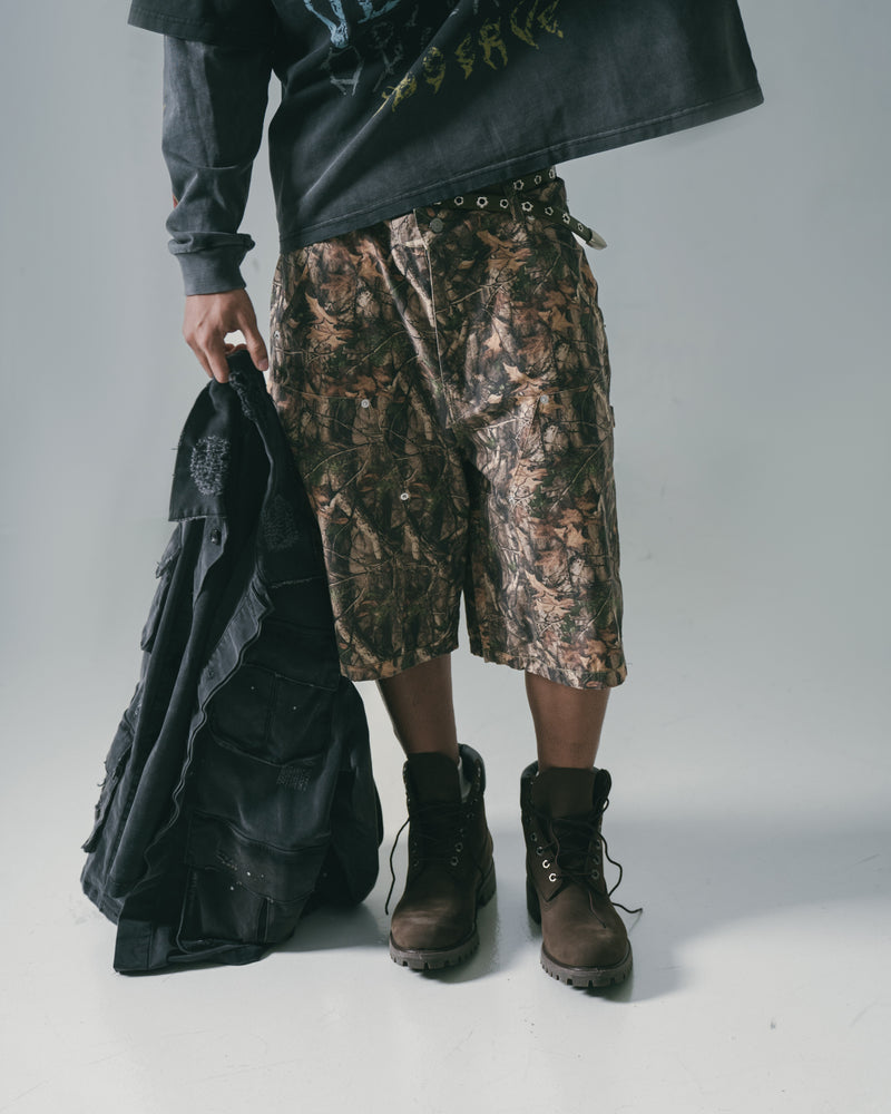 
                  
                    Double Knee Camo Shorts Woodland【M25-02WL】
                  
                