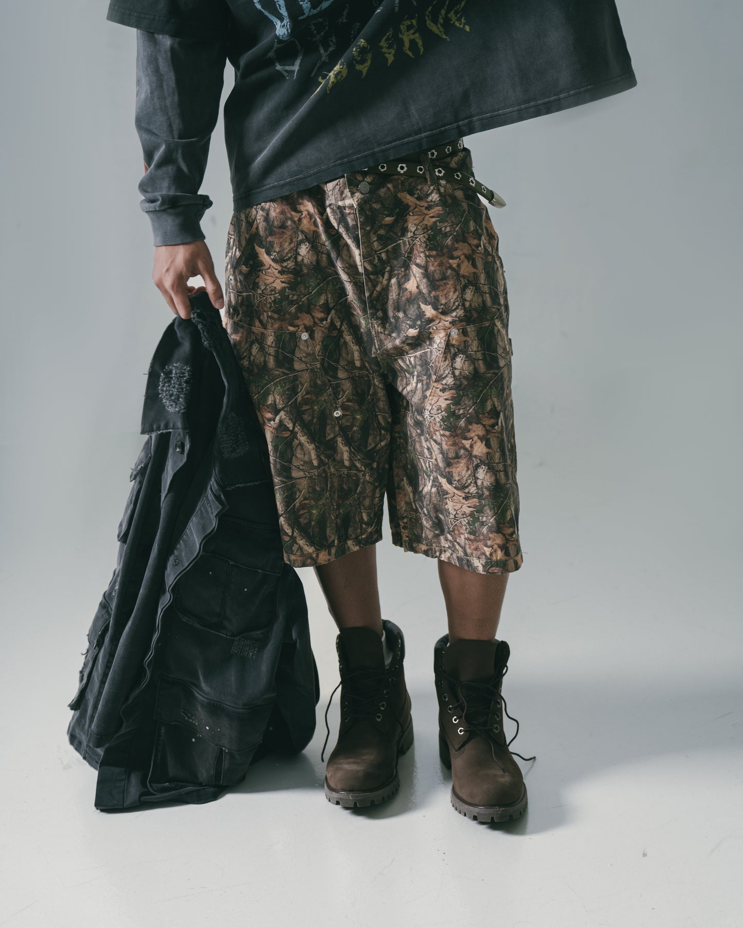 
                  
                    Double Knee Camo Shorts Woodland【M25-02WL】
                  
                