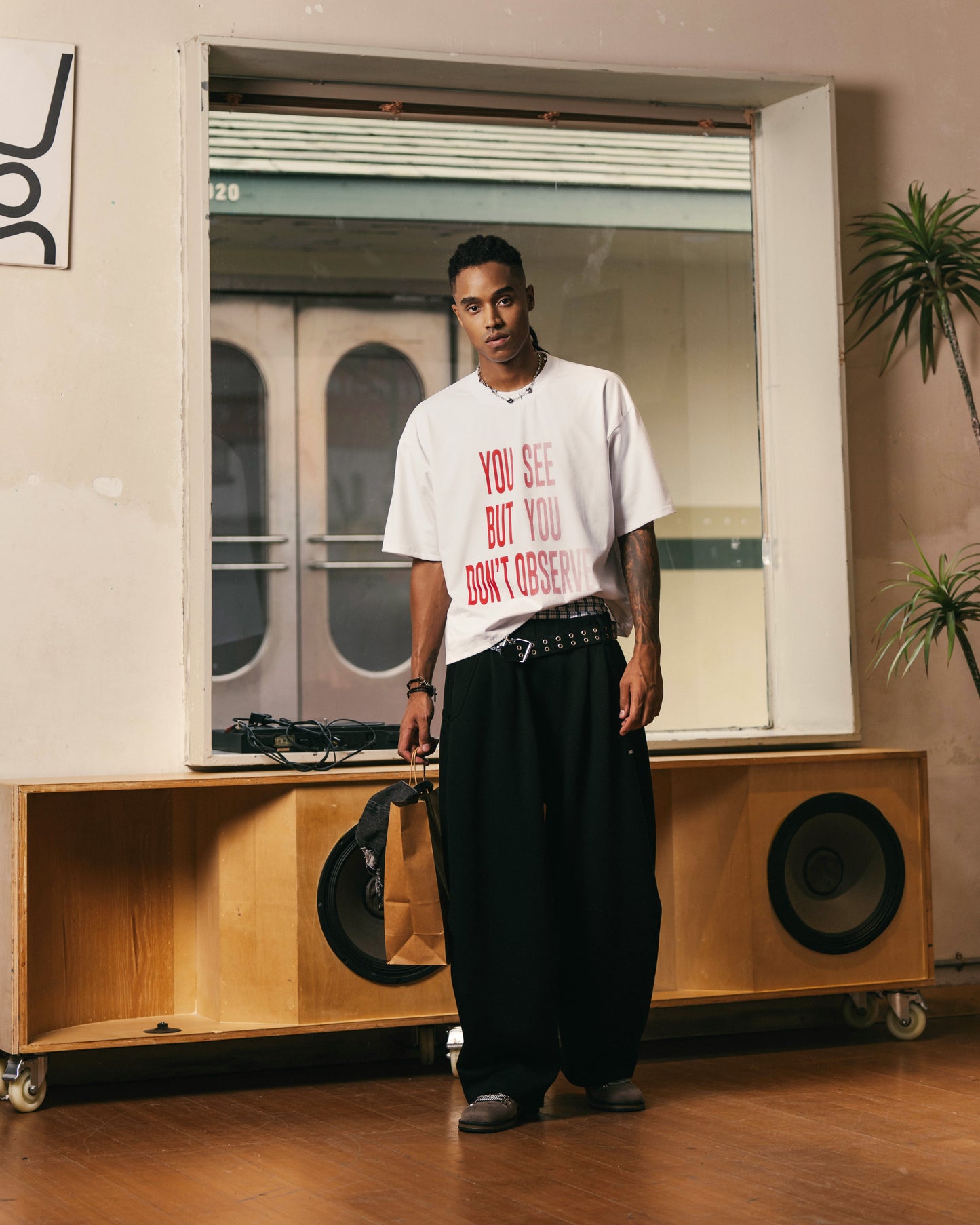 
                  
                    Wide Curved Sweat Pants Black【M26-13BK】
                  
                