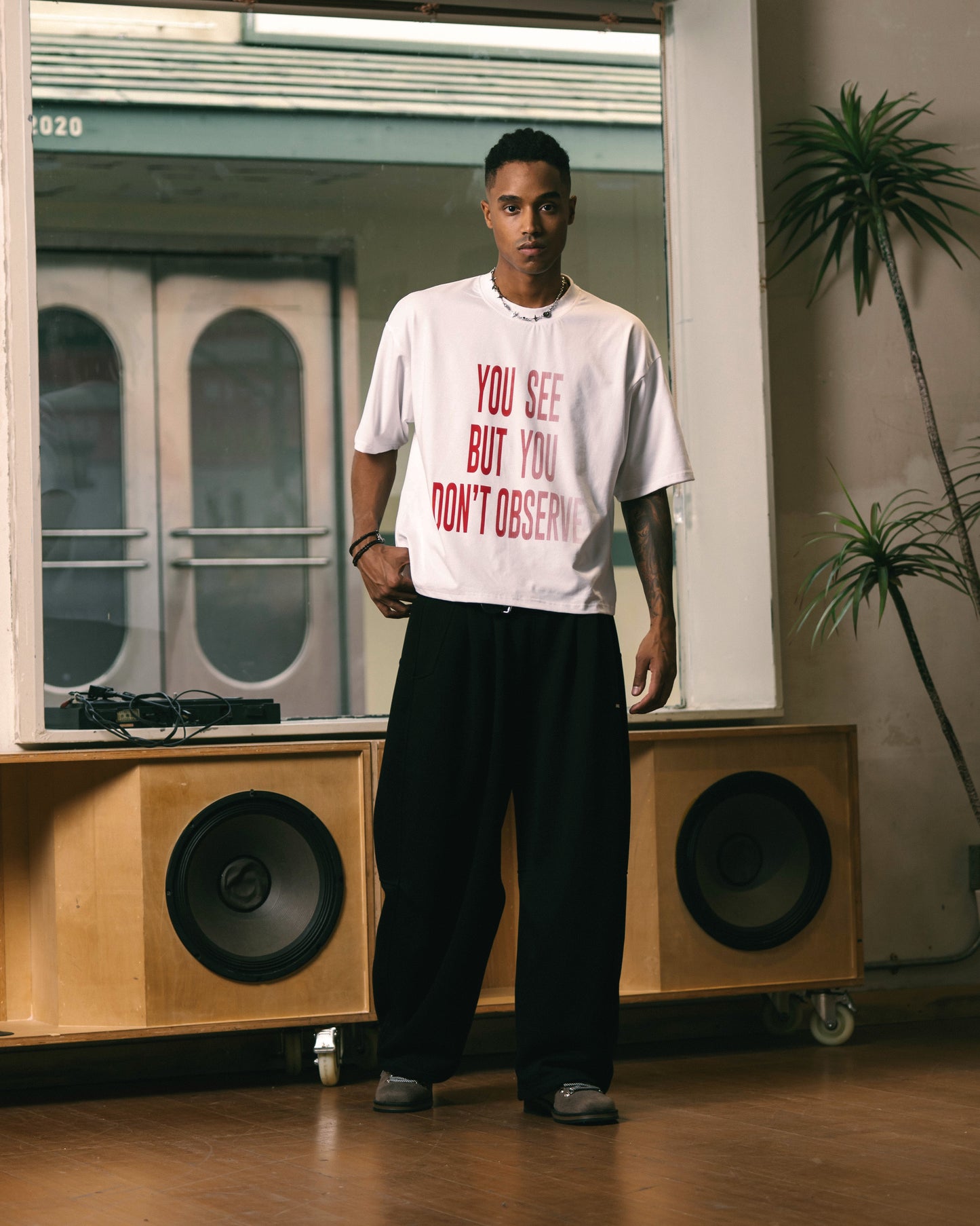 
                  
                    Wide Curved Sweat Pants Black【M26-13BK】
                  
                