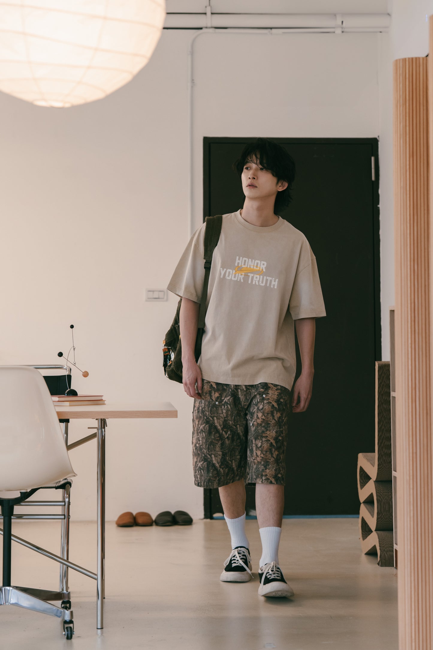 
                  
                    Washed Boxy Cut SS Clay【SNExFM-T01CL】
                  
                
